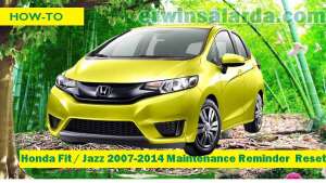 HOW TO reset Oil Life Maintenance Honda Fit Jazz 2007-2014