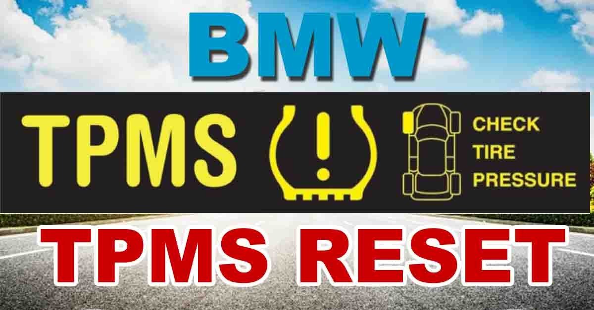 HOW TO Reset BMW TPMS Light Without Scan Tool