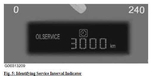 Fig. 5- Identifying Service Interval Indicator