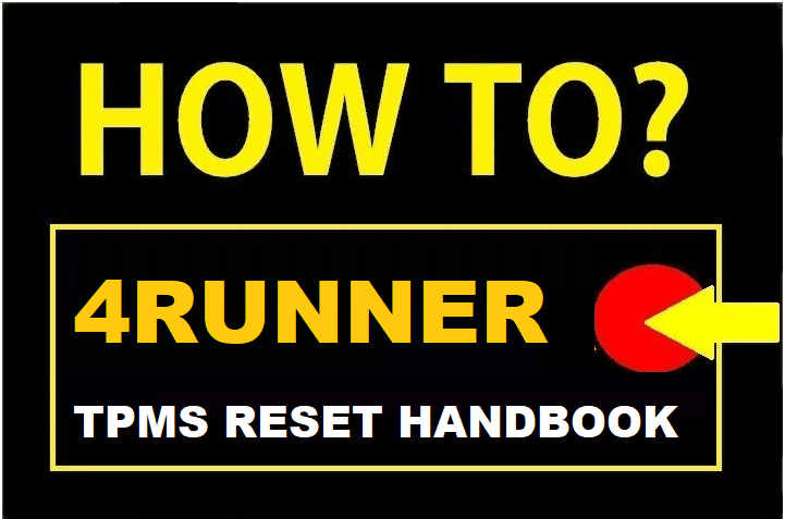 How to Reset/Relearn Toyota 4Runner TPMS Light