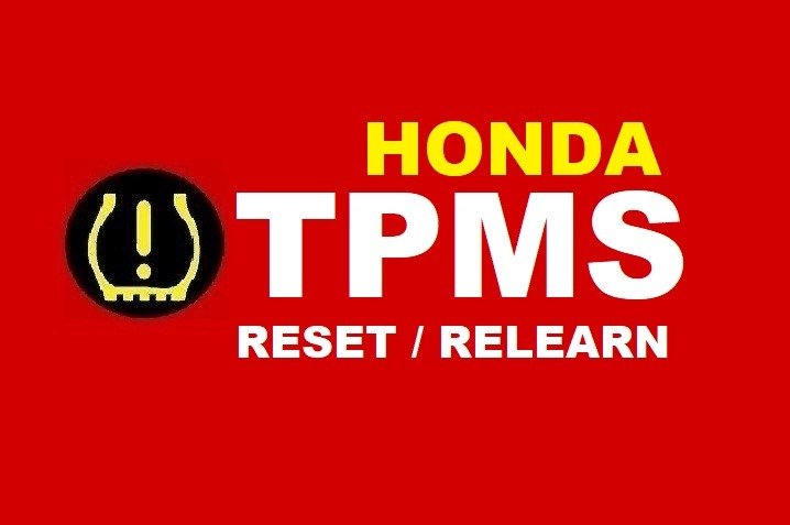 Instruction on HOW TO Reset Honda TPMS Light