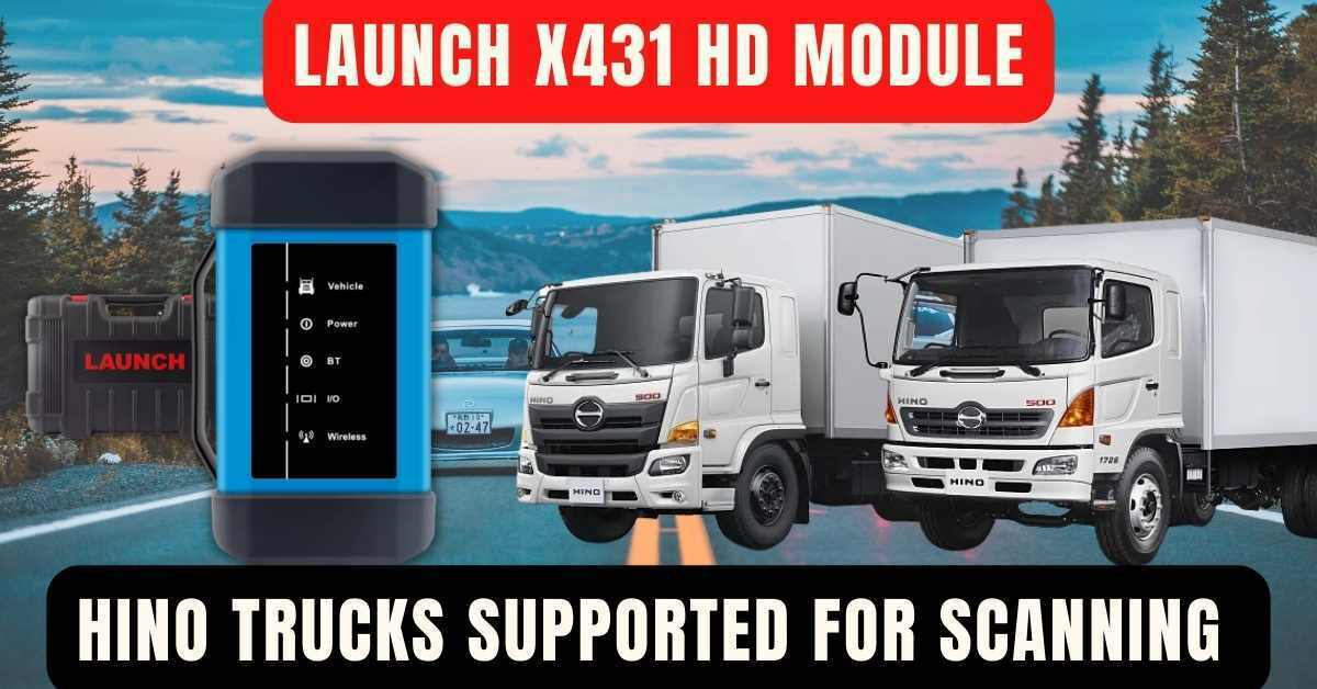 Launch of the X431 HD Module Hino Trucks Supported for Scanning-x431