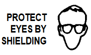 PROTECT EYES BY SHIELDING