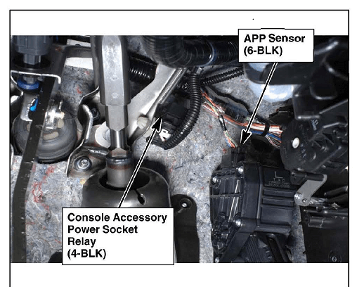 Honda Accord APP Sensor and Console Accessory Power Socket Relay