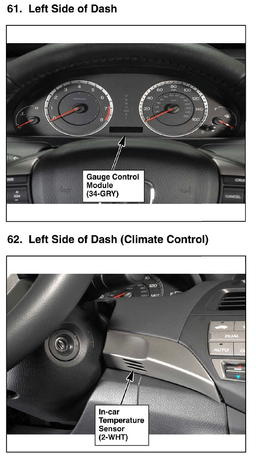 Honda Accord In-car Temperature Sensor