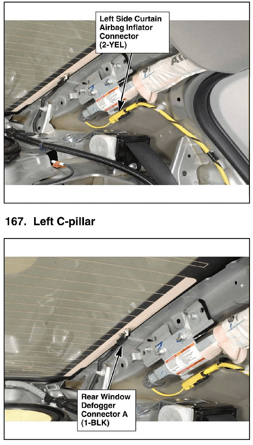 Honda Accord Left Side Curtain Airbag Inflator Connectort