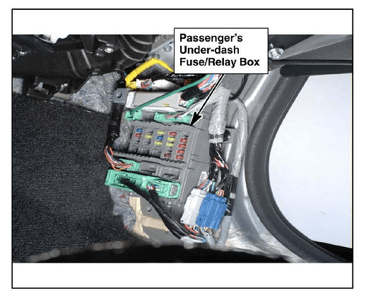 Honda Accord Pasenger UnderDash Fuse nd relay Box