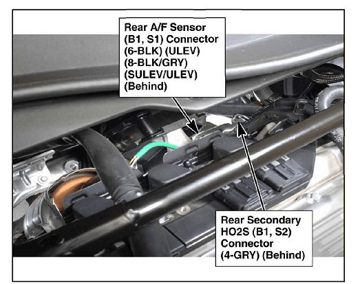 Honda Accord Rear AF Sensor and Rear Oxygen Sensor