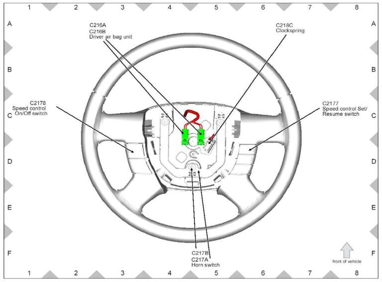 FORD RANGER 4WD V6-4.0L Complete List Of Sensors Location
