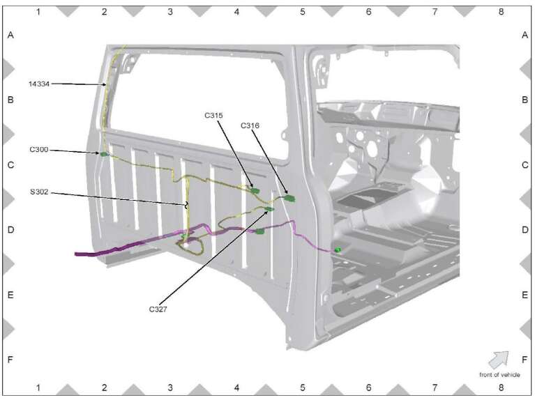 FORD RANGER 4WD V6-4.0L Complete List Of Sensors Location