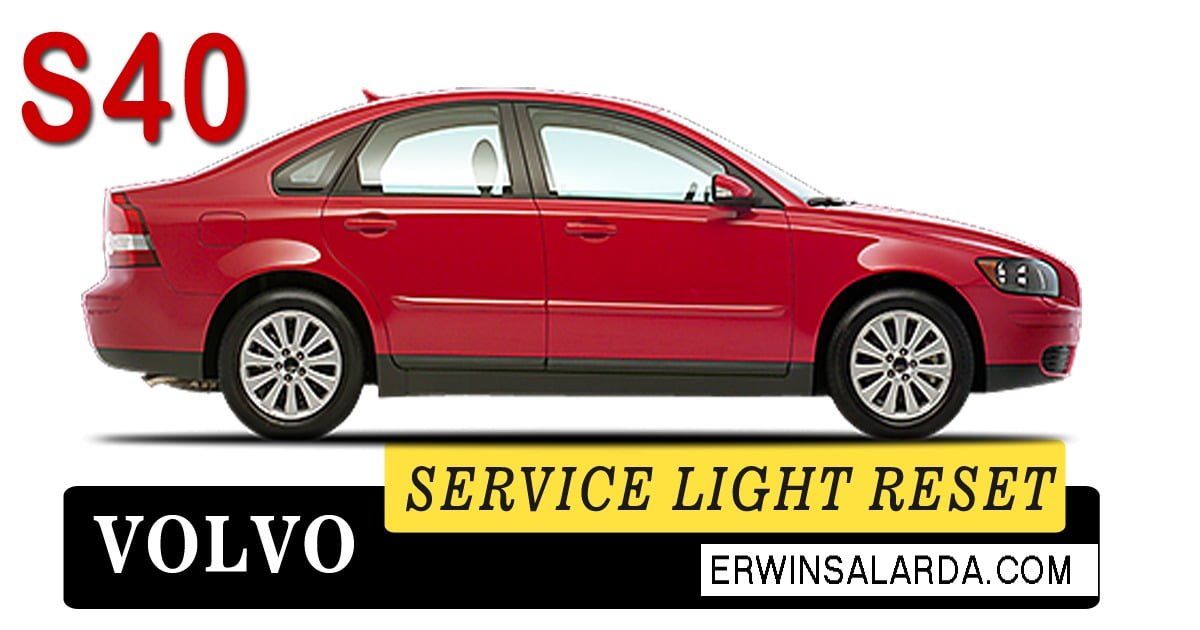 Volvo S40 2000-2011 Service Light Reset