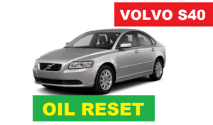 2000-2012 5 Steps Volvo S40 Oil Reset