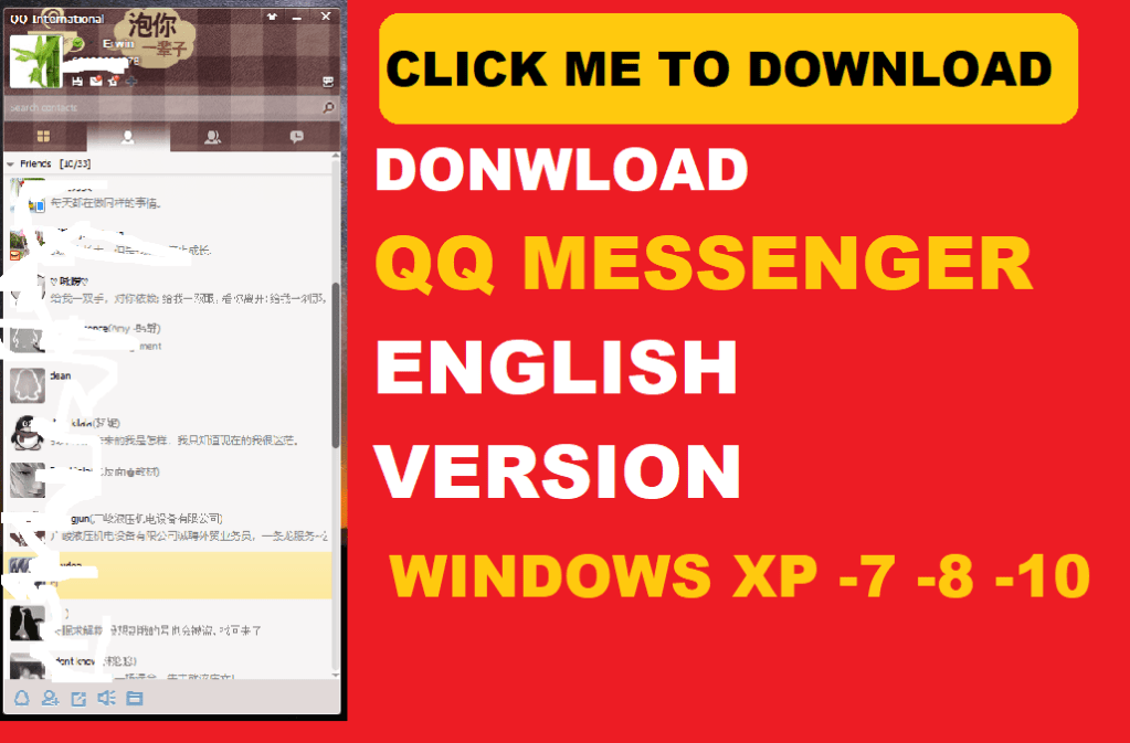 Download QQ International (English) for Windows Xp-7-8-10