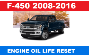 2008-2016 Ford F-450 Raptor Oil Reset