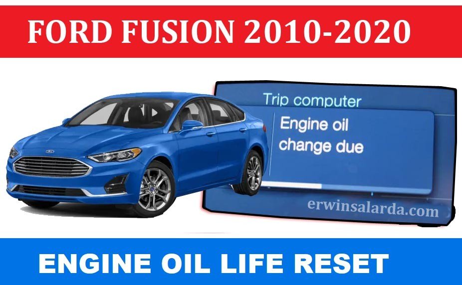 HOW TO RESET Engine Oil Life Ford Fusion 2010 2020