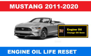 HOW TO RESET Ford Mustang Oil Service Life Indicator 2011-2020