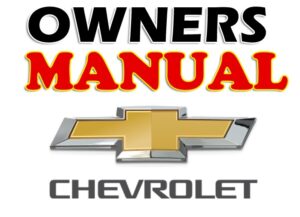 CHEVROLET OWNERS MANUAL PDF