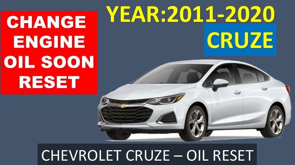 HOW TO: Chevrolet Cruze Change Engine Oil Soon Message Reset (Oil Reset) 1