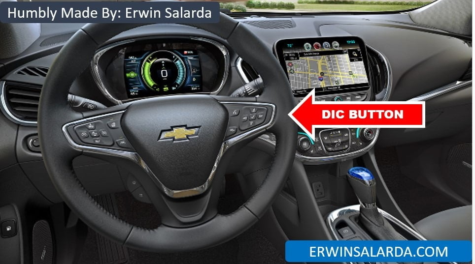 ON THIS TUTORIAL WE NEED TO USE THE DIC BUTTON, LOCATED AT THE RIGHT SIDE OF THE STEERING WHEEL.