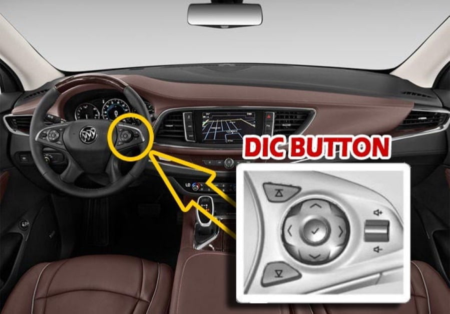Buick Enclave 2018-2020 dic button