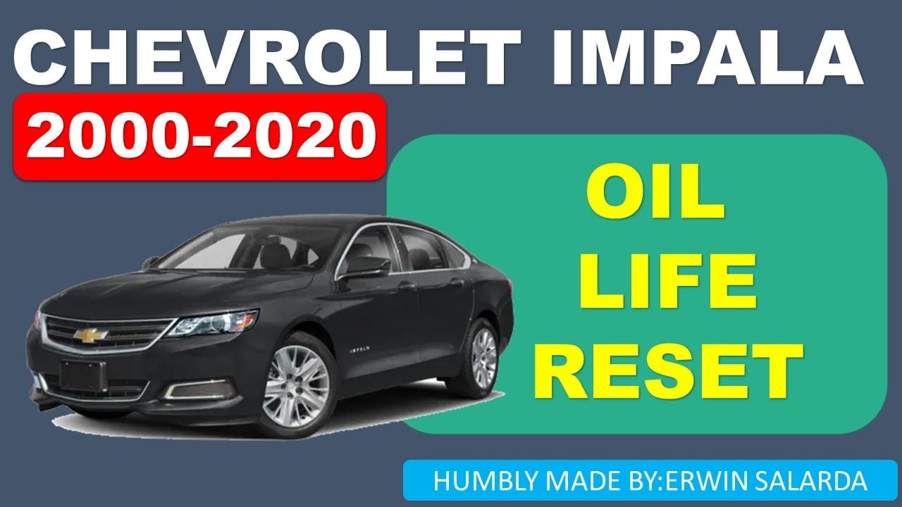 HOW-TO: Chevrolet Impala Oil Life Reset 2000-2020