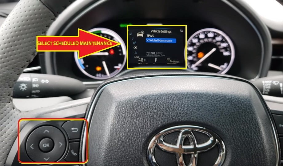 2018-2020 SCHEDULED MAINTENANCE Toyota Avalon Service Required Reset1 - Copy