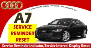 Audi A7 Service Reminder Due Reset