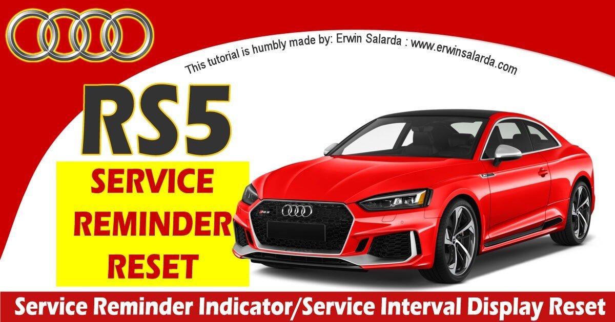Audi RS5 Service Reminder Due Reset