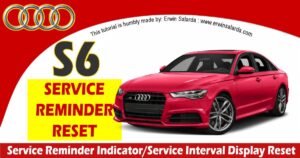 Audi S6 Service Reminder Due Reset