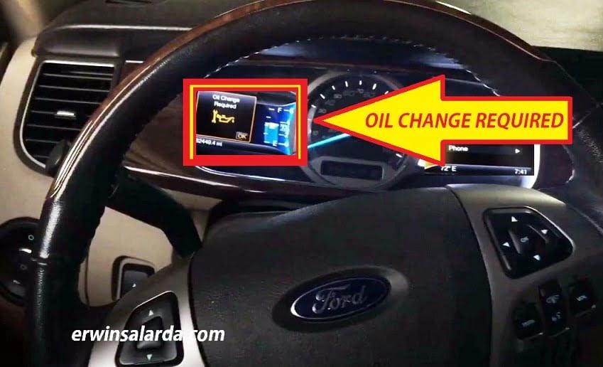 FORD Taurus Oil Change Require Reset