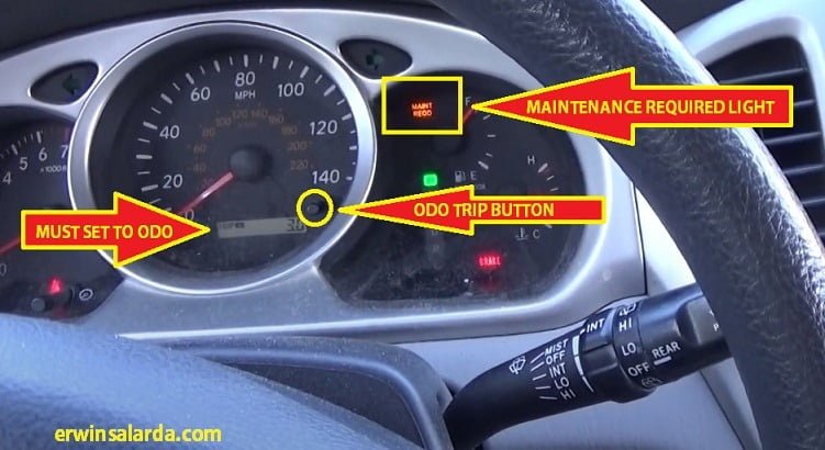 HOW TO RESET: Toyota Highlander Service Maintenance Indicator