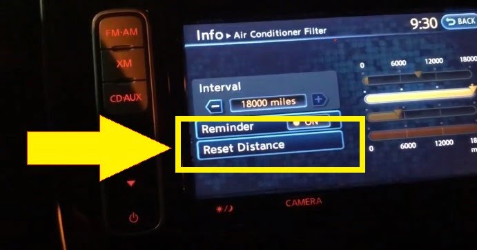 Nissan Leaf reset distance
