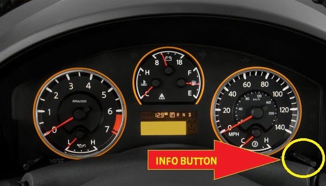 Nissan titan Info Button