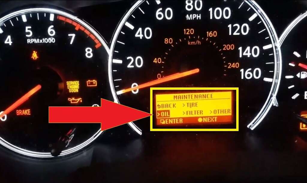 2006-2013 Nissan Altima Oil Reset -Now Select OIL