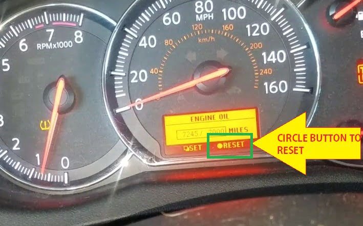 HOW TO RESET: Nissan Maxima Service Oil & Filter Maintenance Due