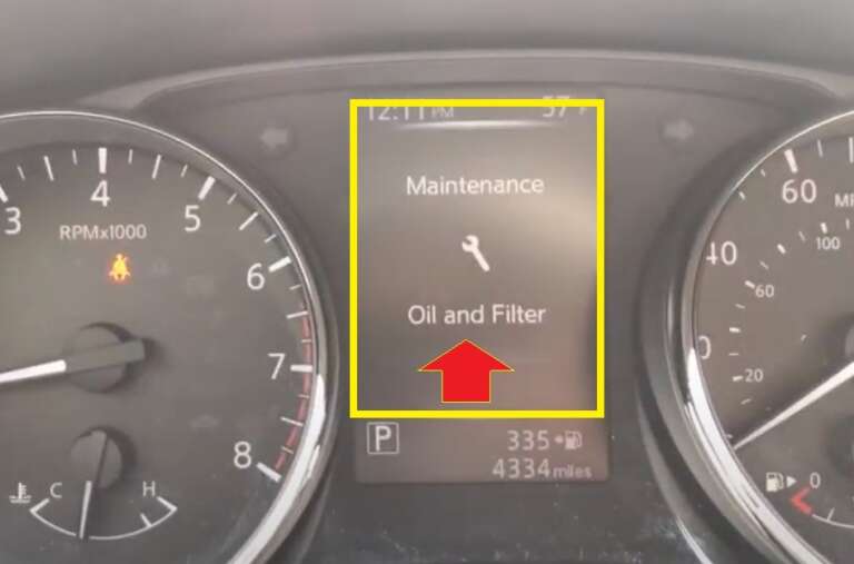 HOW TO RESET Nissan Rogue Maintenance Engine Oil & Filter