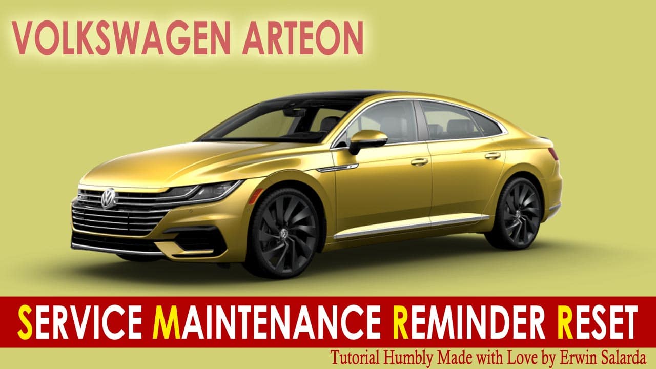 Volkswagen Arteon Service Oil Maintenance Due Reminder Indicator Light Reset Tutorial