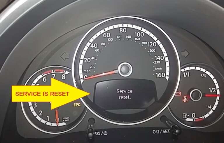 reset vw engine light