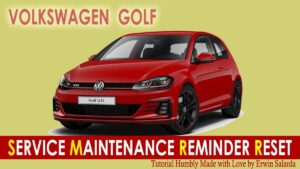 Volkswagen Golf Service Oil Maintenance Due Reminder Indicator Light Reset Tutorial