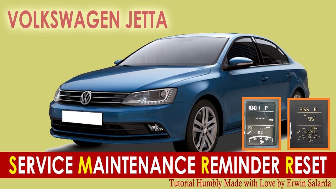 Volkswagen Jetta Service Oil Maintenance Due Reminder Indicator Light Reset Tutorial