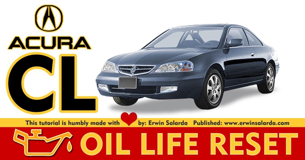 Acura CL Oil Service Maintenance Required Light Indicator Light Reset