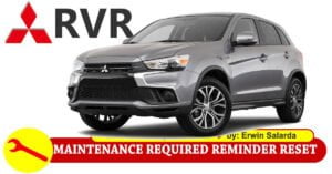 How to Reset Service Maintenance Indicator Reminder Light On Mitsubishi RVR