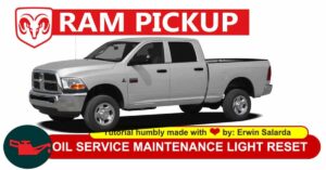 How to Reset the Oil Change Service Light on Dodge Ram Pickup
