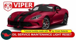 How to Reset the Oil Change Service Light on Dodge Viper