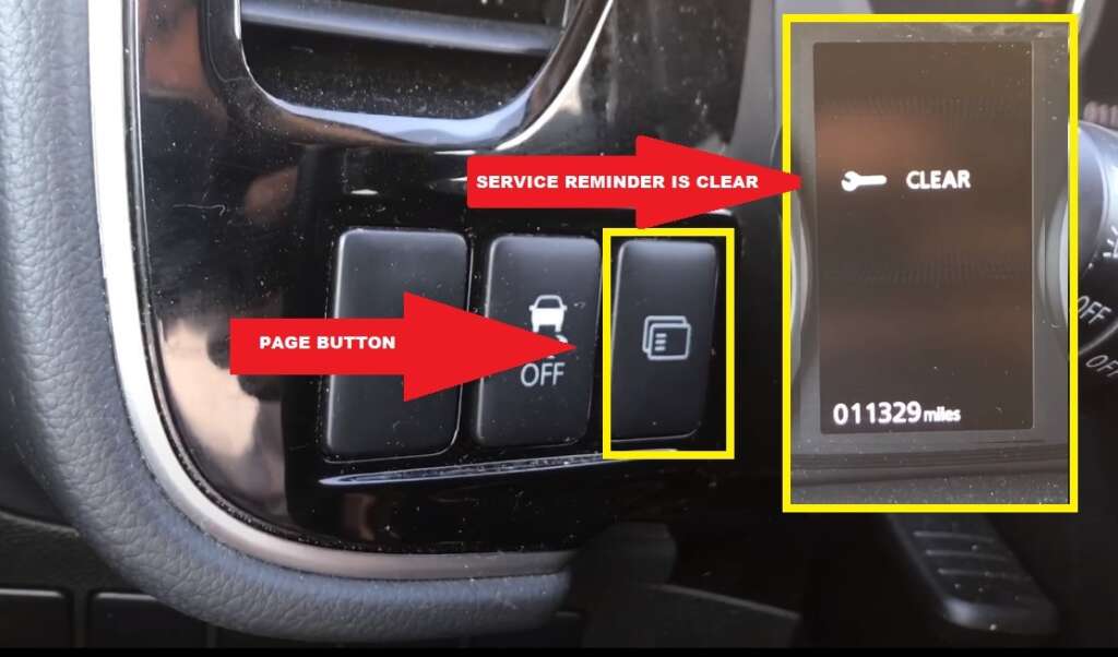 Mitsubishi Outlander Routine Maintenance Required Message Reset - service reminder is now clear