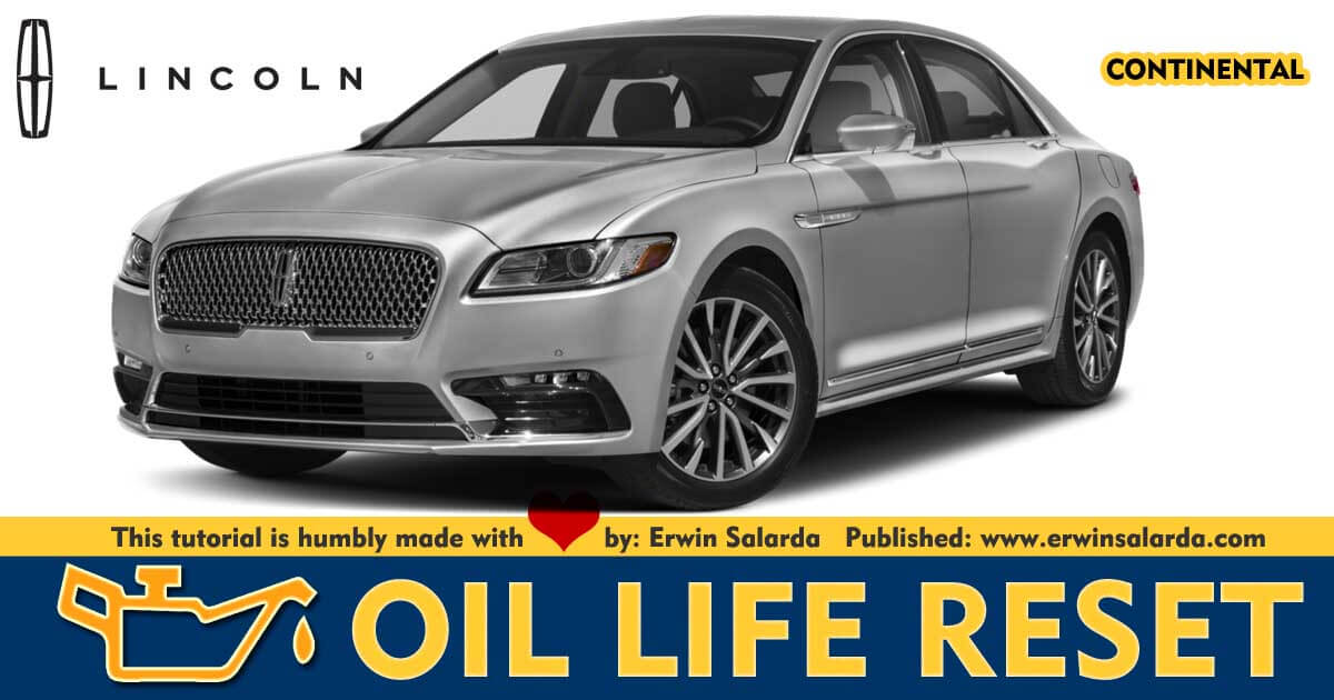 Lincoln Continental Oil Service Maintenance Indicator Light Reset