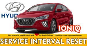 Hyundai Ioniq Service Maintenance Interval Reset