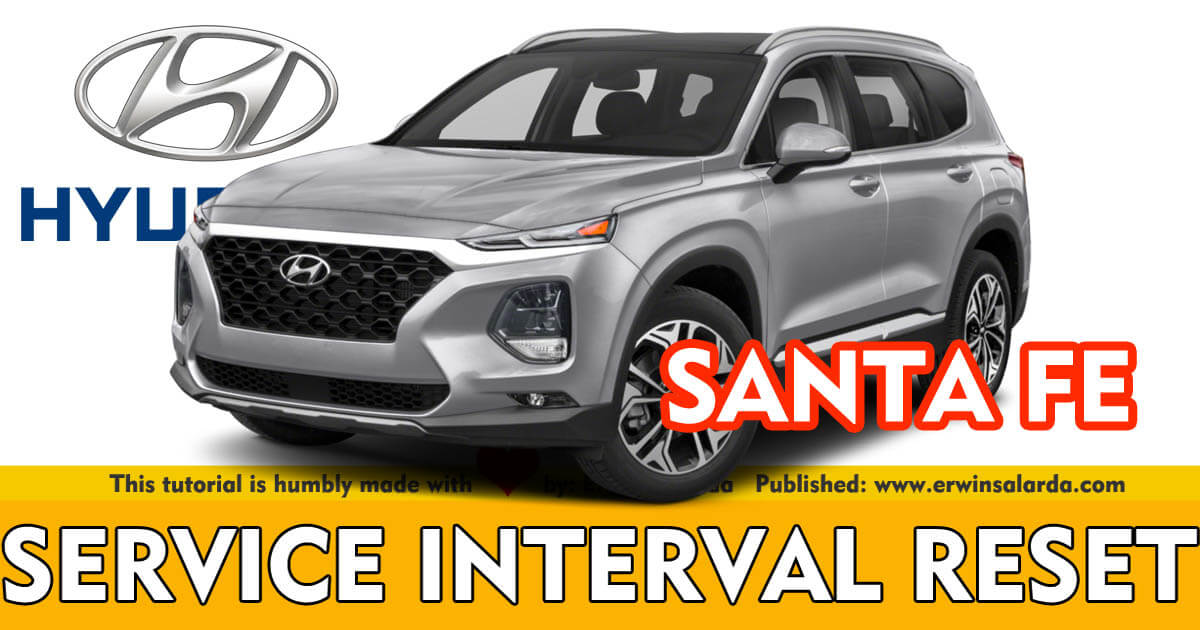 Hyundai Santa Fe Service Maintenance Interval Reset