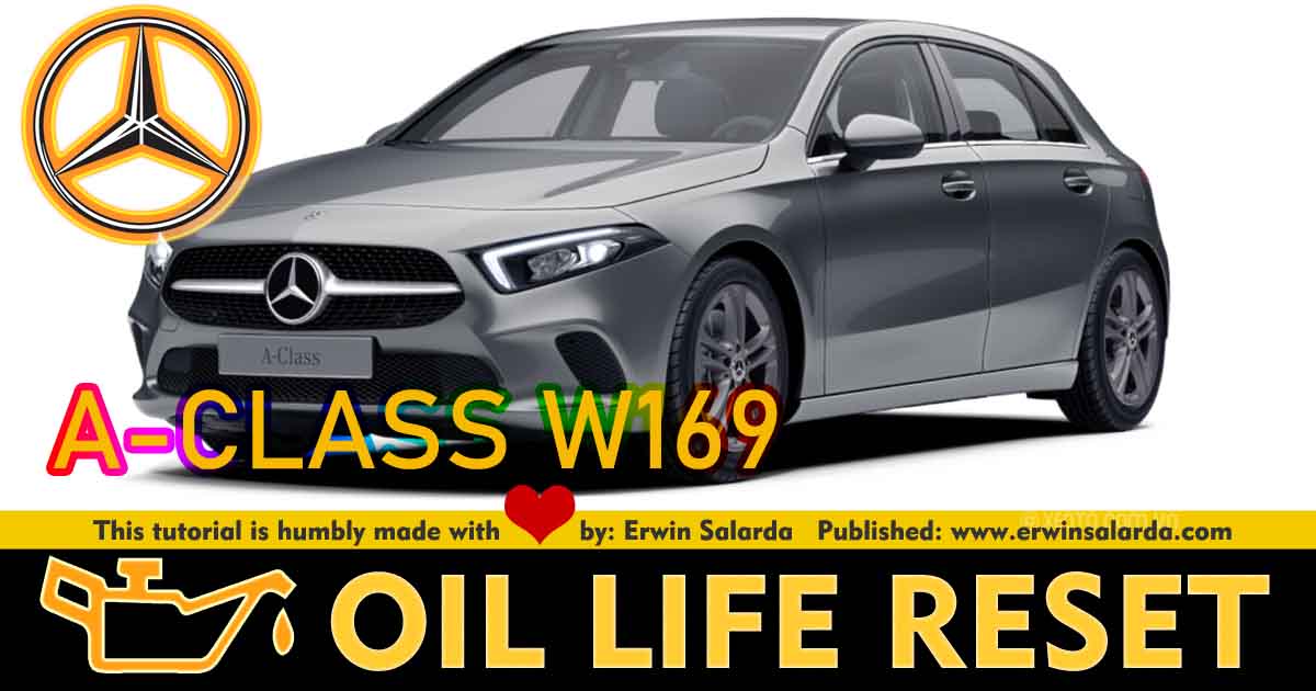 Mercedes-Benz A-class W169 Engine Oil Change Service Light IndicatorReset