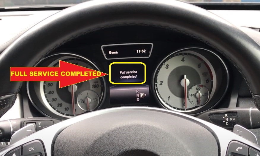 Mercedes-benz A-Class W176 Oil Service Light Reset -Full Service completed